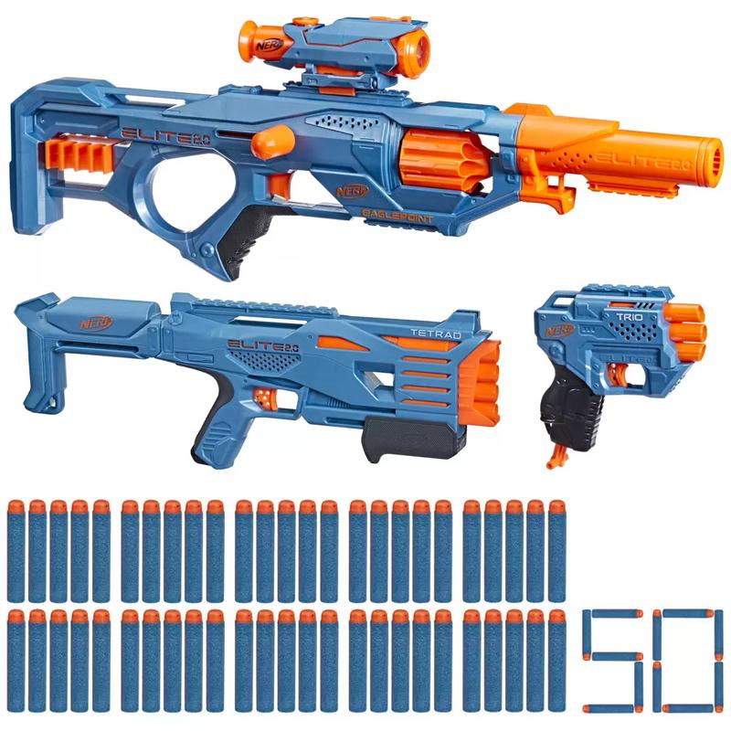 Nerf ナーフ エリート2.0 ブラスターパック セット ダーツ Nerf ナーフ エリート2.0 ブラスターパック セット ダーツ