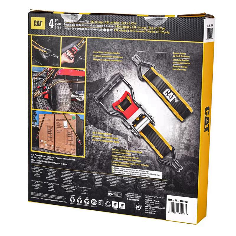 CAT 新品 キャタピラー ラチェット式 タイダウン ベルト 4本セット×2箱 楽天市場】【 CAT キャタピラー 】 ラチェット式 タイダウン