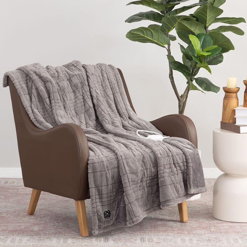 電気 大判 ひざ掛け 127cmx152cm 1796167 洗濯機 洗える ブランケット