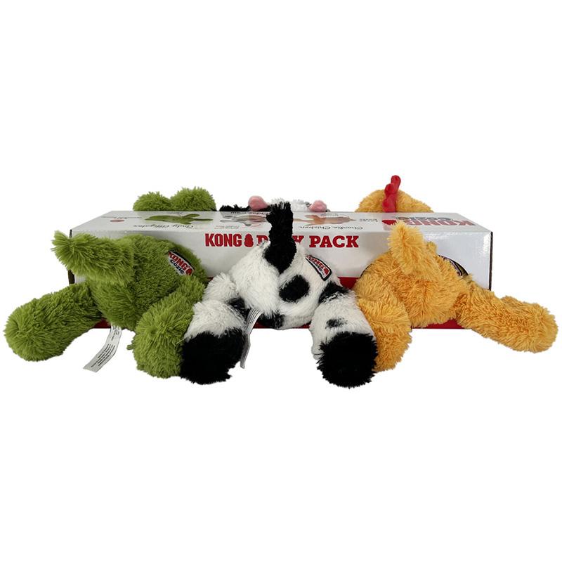 KONG（コング） KONG COZIES ペット用 ぬいぐるみ 3個セット 1752146