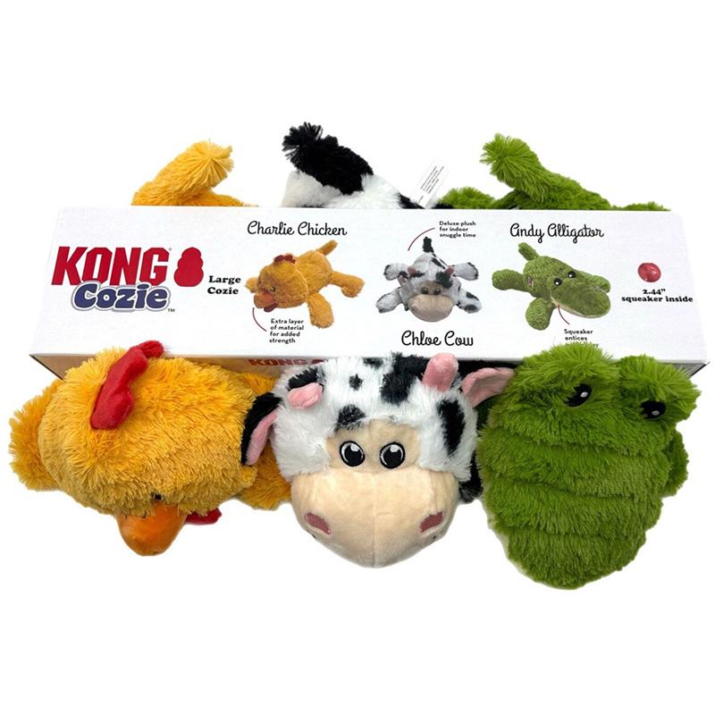 KONG（コング） KONG COZIES ペット用 ぬいぐるみ 3個セット 1752146