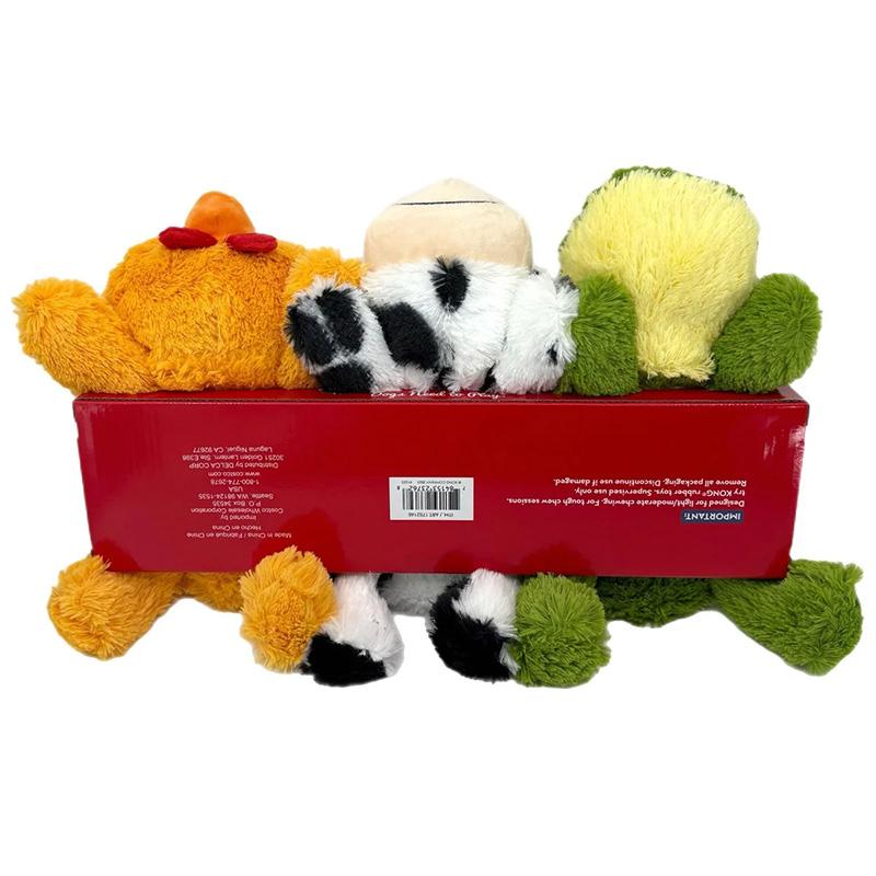 KONG（コング） KONG COZIES ペット用 ぬいぐるみ 3個セット 1752146