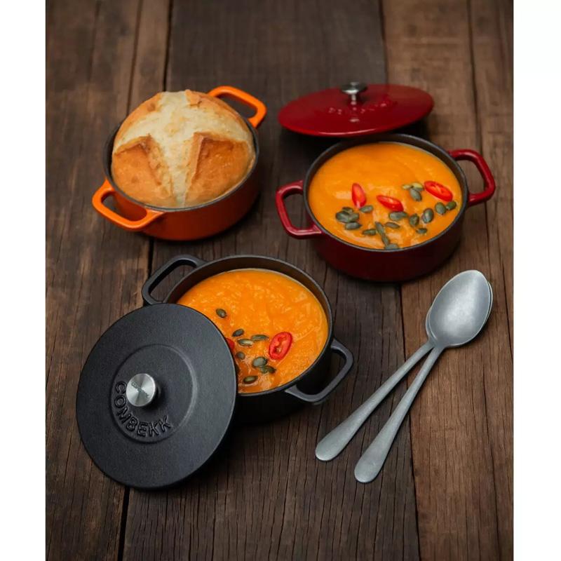 COMBEKK コンベック ミニ ダッチオーブン 12cm 4個 1768296 蓋付き