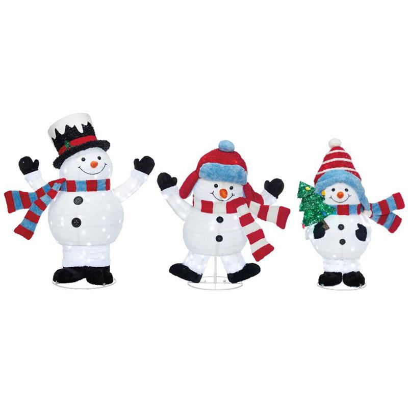 2025 ポップアップ スノーマン ファミリー 3体セット 1784903 大きい