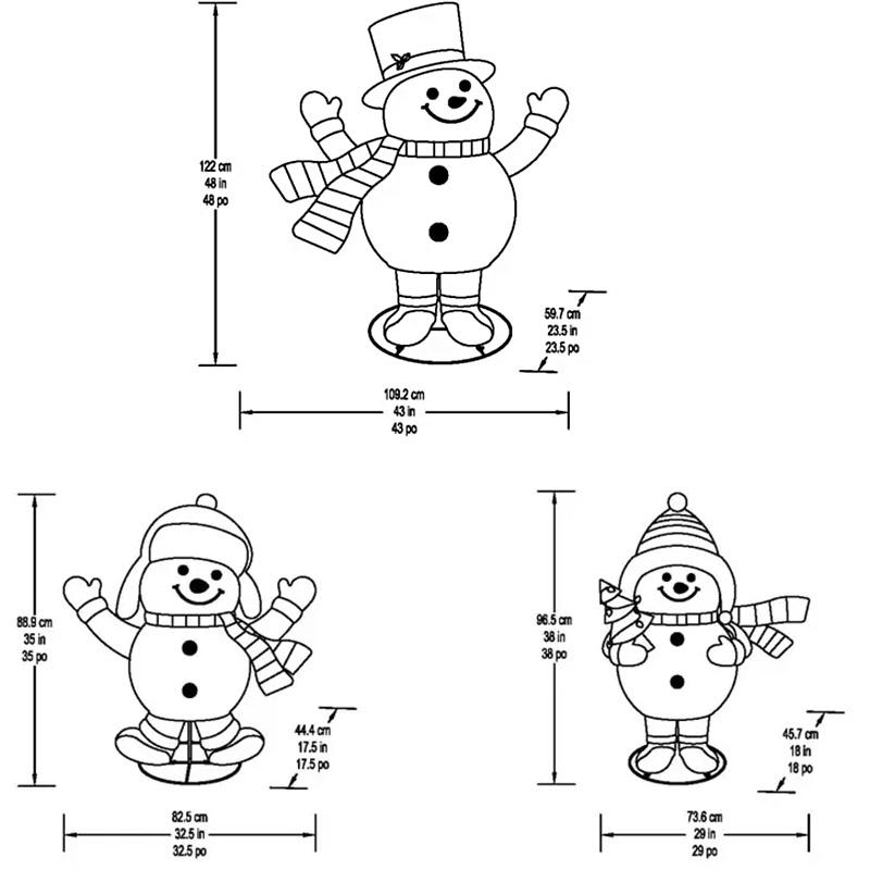 コストコ　クリスマス　 ポップアップ スノーマン ファミリー　3体 新品未開封 楽天市場】2025最新☆ポップアップ スノーマン ファミリー 3体セット