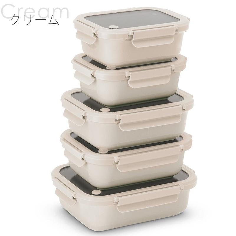セラミック保存容器 5個セット 1796147 オーブン 強化ガラス蓋 レンジ