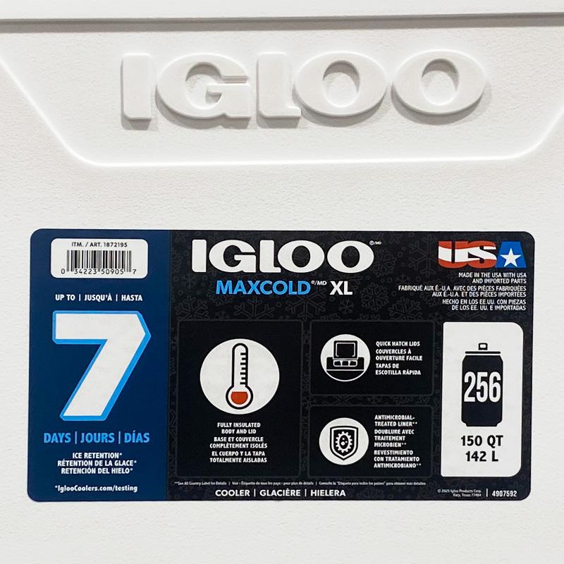 igloo（イグルー） 2026新 マックスコールド 大型 クーラーボックス
