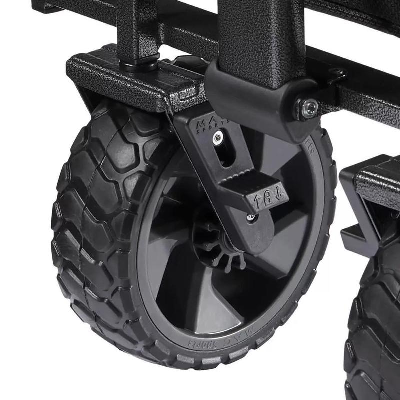 マックスポーツ 折り畳み ワゴンXL ブラック グレー 1844246 ブレーキ