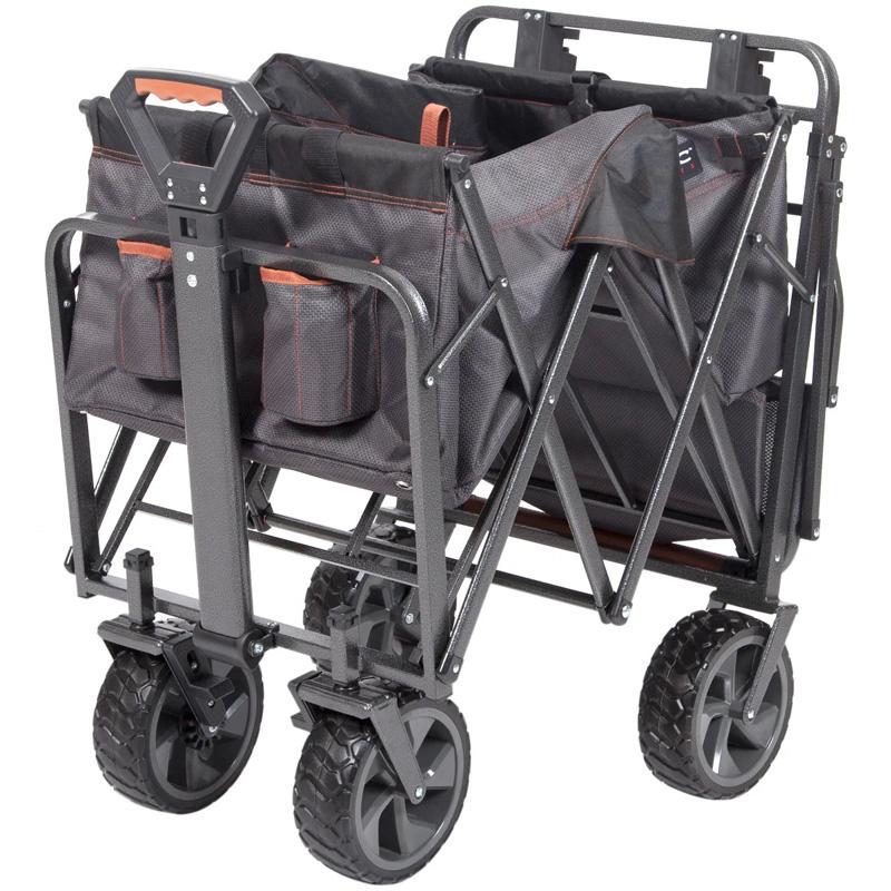 マックスポーツ 折り畳み ワゴンXL ブラック グレー 1844246 ブレーキ