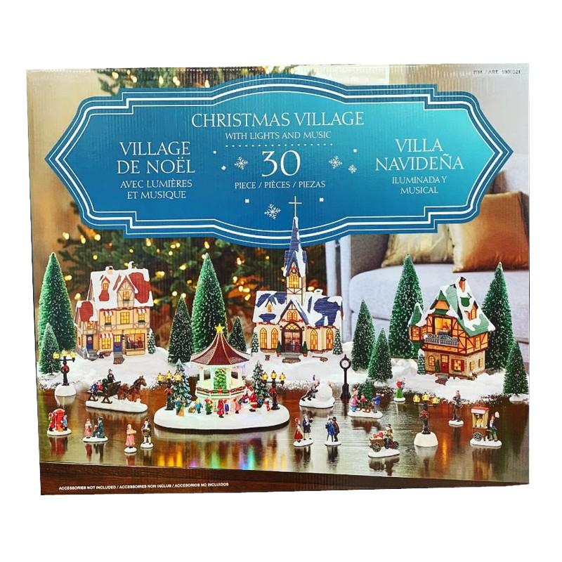 送料無料 コストコ Costco オーナメント Led とミュージカルガゼボ のある クリスマス ビレッジシーン 30 個 ピース 装飾品 置物 Cot1900321 キャラメルカフェストア 通販 Yahoo ショッピング