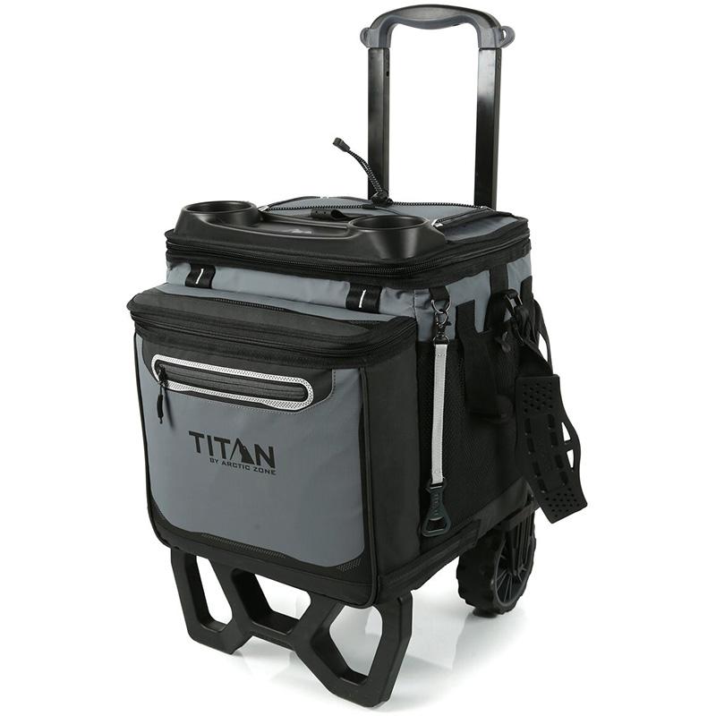 タイタン TITAN キャリーカート付 クーラーバッグ 60缶 3日間 保冷