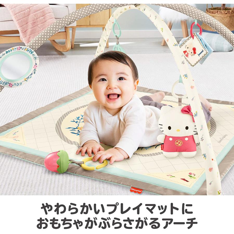 送料無料 Costco コストコ Fisher Price フィッシャープライス サンリオ ベビー ミュージカル デラックスジム 5つのおもちゃ付き Cot キャラメルカフェストア 通販 Yahoo ショッピング