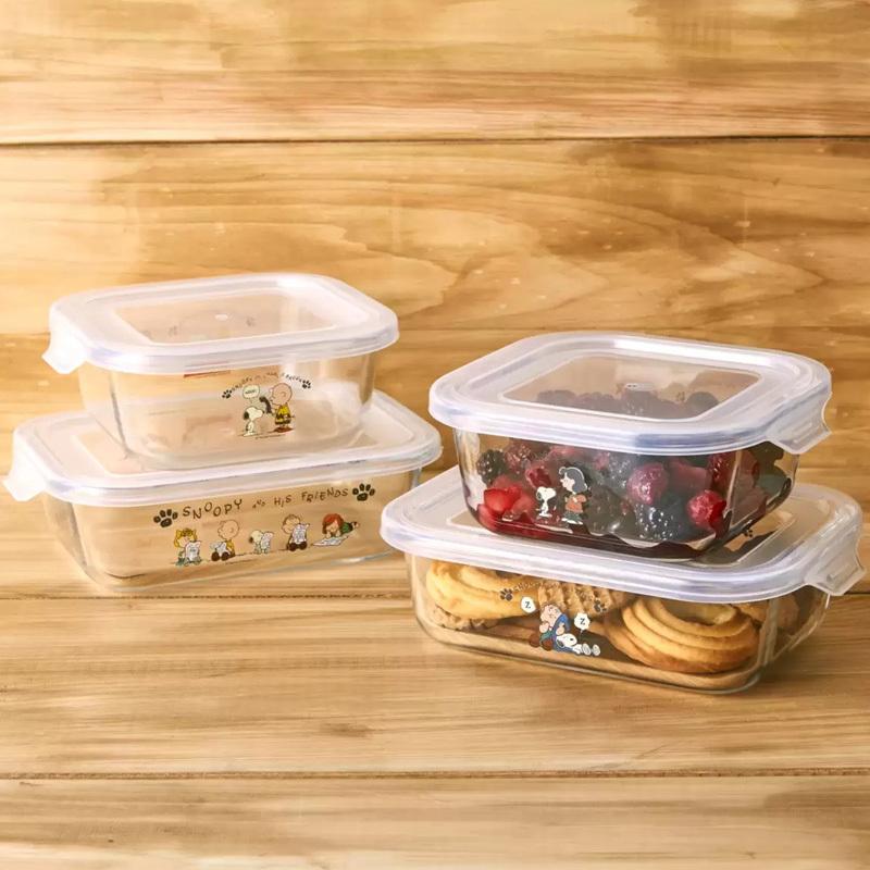 PYREX パイレックス スヌーピー ガラス保存容器 耐熱 PYREX パイレックス スヌーピー ガラス保存容器 耐熱