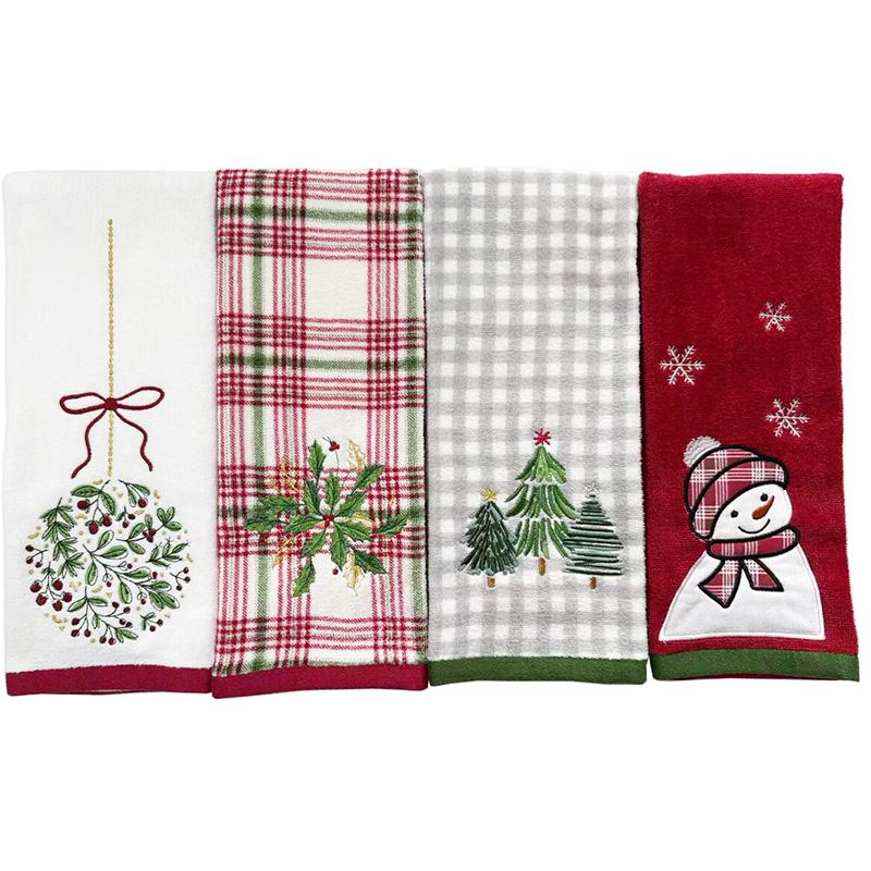 コストコ（Costco） Lenox クリスマス キッチンタオル 4枚セット