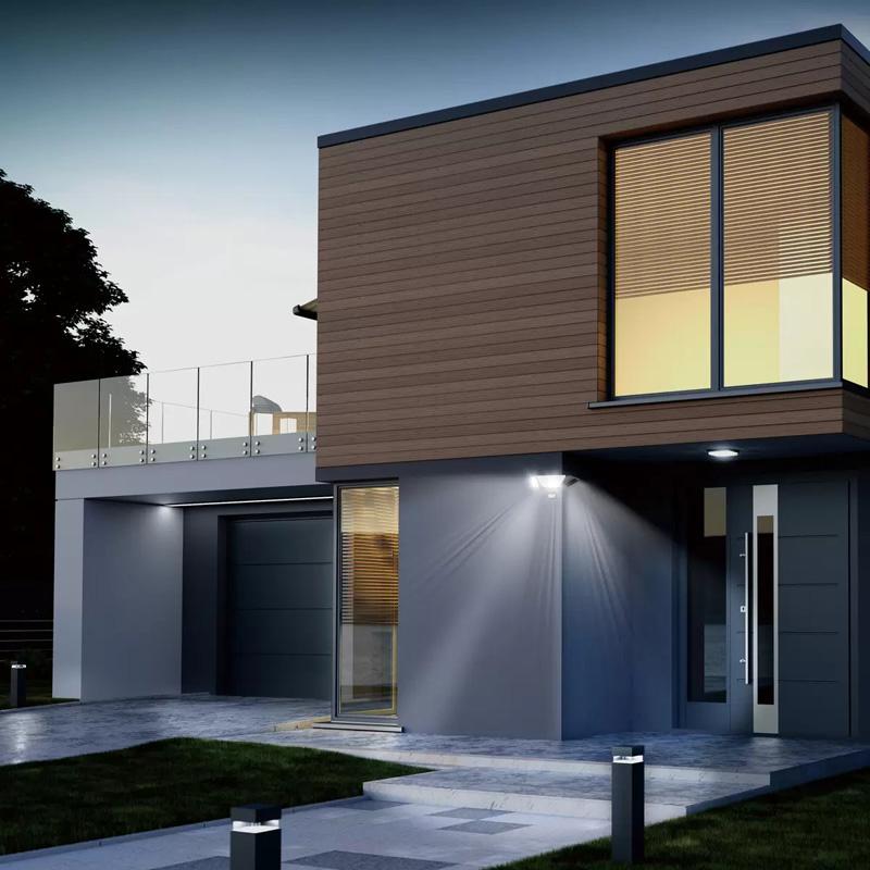 プロト LED ソーラー 人感センサー ライト 2000ルーメン 3面可動式