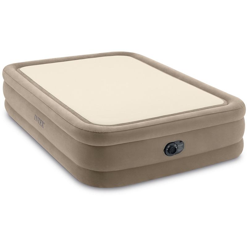 INTEX インテックス サーマラックスエアベッド クイーンサイズ 38620JB 152 x 203 cm 電動 小さく収納 コンパクト 持ち運び 来客用 エキストラベッド 直送の画像