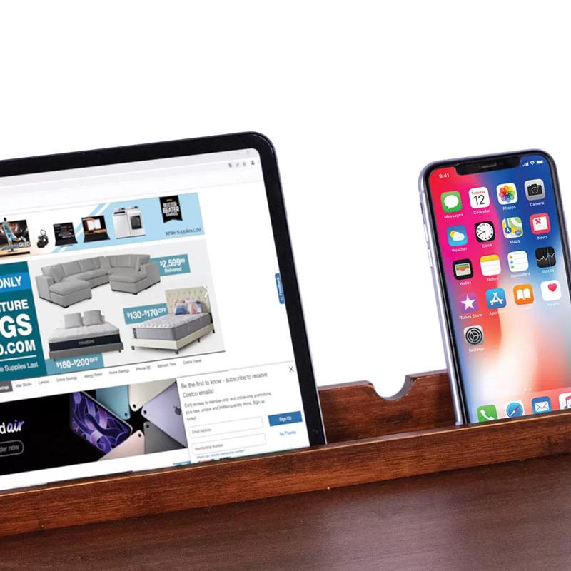 あすつく ラップトレイ ベットトレー バンブー ミニ テーブル コストコ お盆 竹 ベッドトレイ 折りたたみ ローテーブル タブレット スマホ