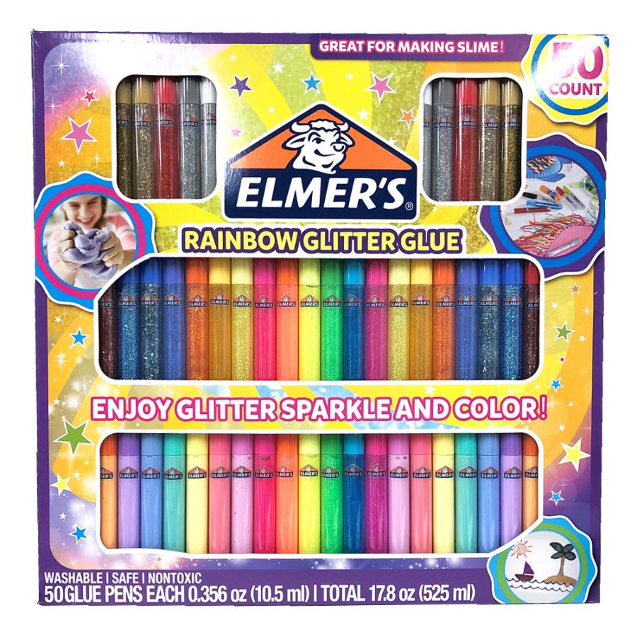 送料無料 Costco コストコ Elmers エルマーズ レインボー グリッター グルーペン 50本 Rainbow Glitter Glue Cot キャラメルカフェストア 通販 Yahoo ショッピング