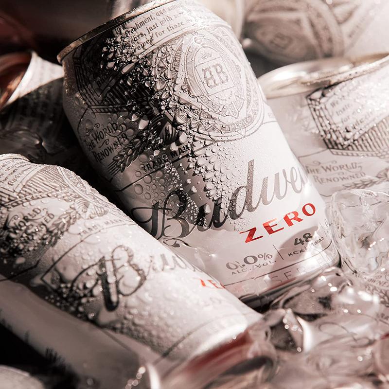 バドワイザー ゼロ 350 ml x 24缶 49074 コストコ ノンアルコールビール 0 脱アルコール製法 炭酸 ビールテイスト まとめ買い 箱買い Budweiser