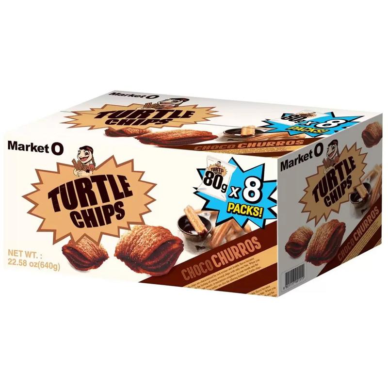タートル チップ チョコ チュロス 80g 8袋 49687 お菓子 クッキー 大