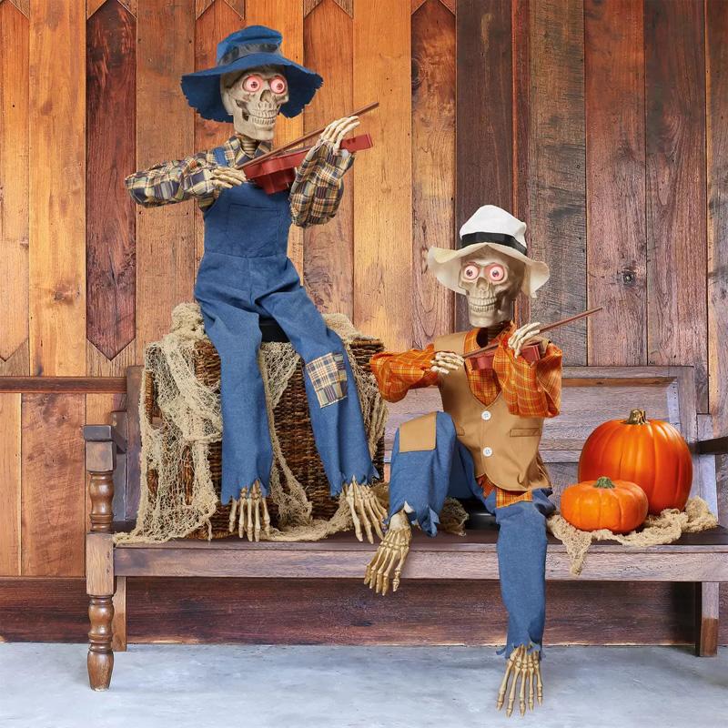 ハロウィン スケルトン フィドラーズ デュオ ビッグサイズ Halloween ハロウィン スケルトン フィドラーズ デュオ 50437 ガイコツ 骸骨 髑髏