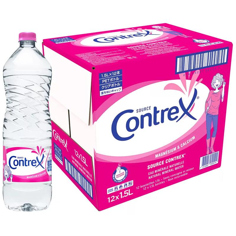 Contrex（コントレックス） Contreコントレックス ミネラルウォーター 1.5L 12 本 硬水 517611 フランス 超硬水 ...