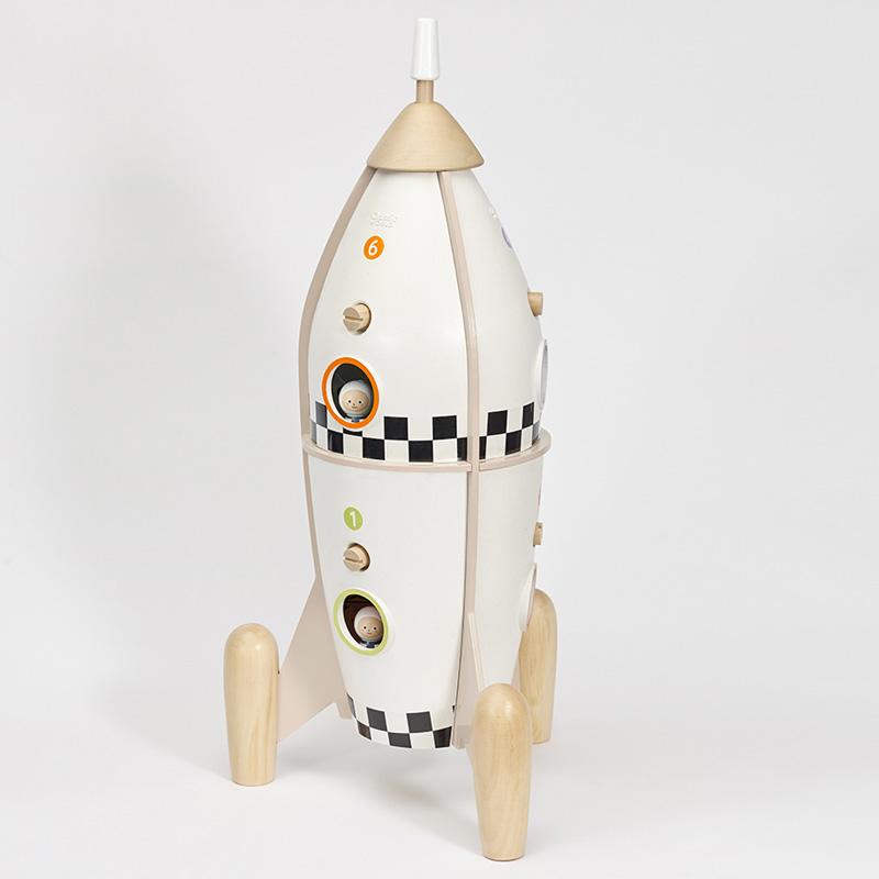 女の子向けプレゼント集結 classic world 組み立てロケット 12個のロケットルームを組み立てよう 53055 クラシックワールド 人形 宇宙 飛行士 木製 木 誕生日 クリスマス プレゼント 3歳