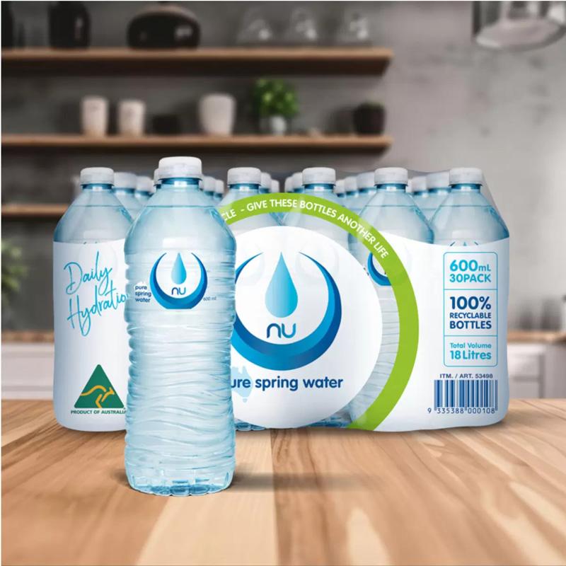 Nu-Pure ニューピュア スプリングウォーター 600ml 30本 53498