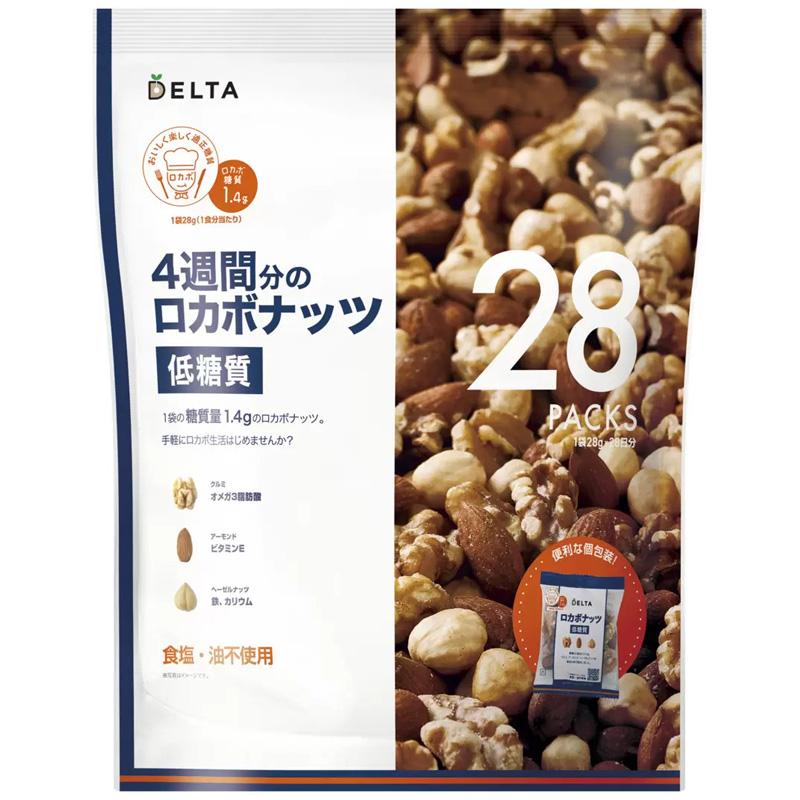 DELTA DELTA 4週間分のロカボナッツ 低糖質 28g 28袋 59367 ミックス