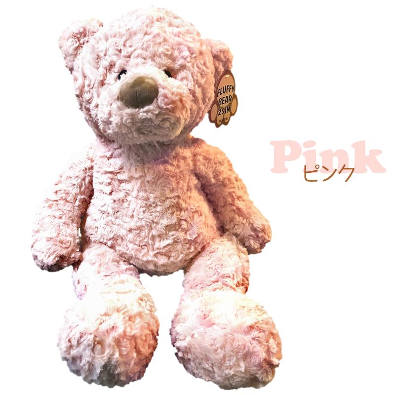 コストコ もふもふ クマ くま ぬいぐるみ 63cm ピンク クリーム コストコ もふもふ クマ くま ぬいぐるみ 63cm ピンク クリーム