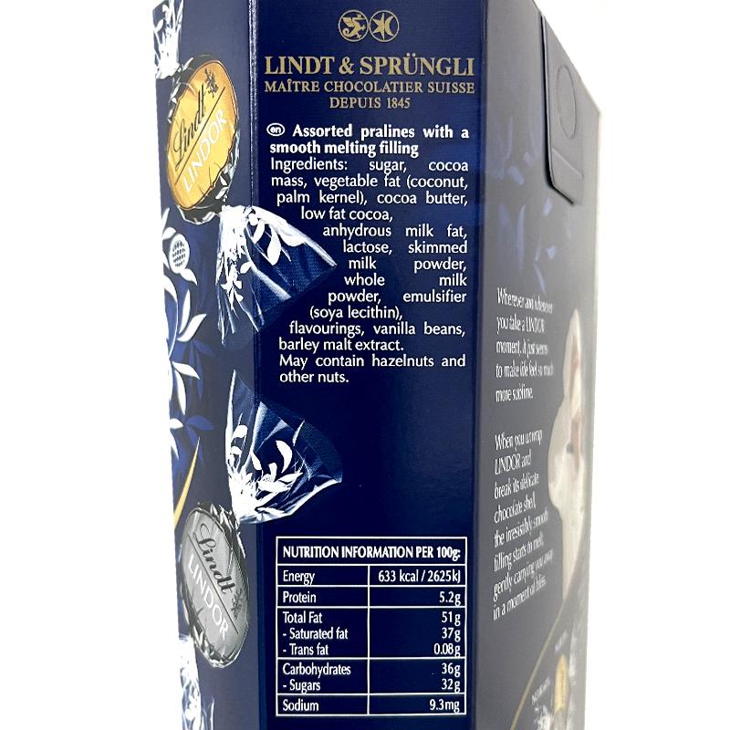 LINDOR Lindt リンツ リンドール ダークアソート 600g 紺箱 3種 ダーク