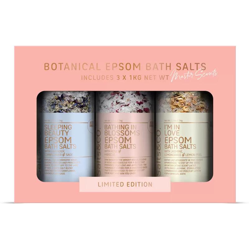 Salts & Co. ボタニカル ギフトパック 1kg 3種類の香り 65893 デザイン 