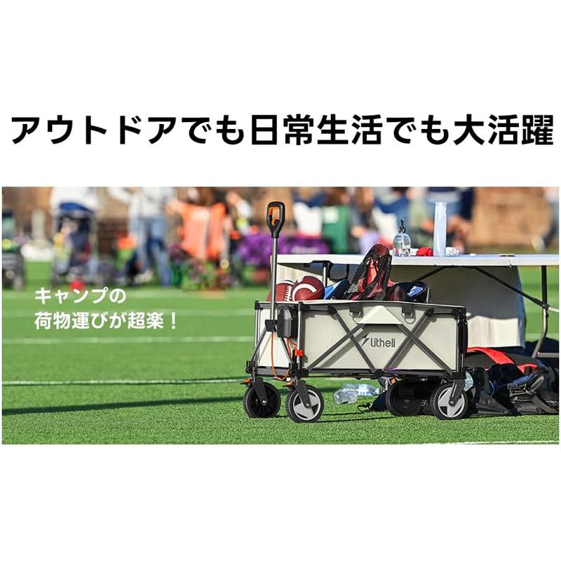 Litheli 電動キャリーワゴン W1 Pro 66352 電気駆動 速度調節 防水