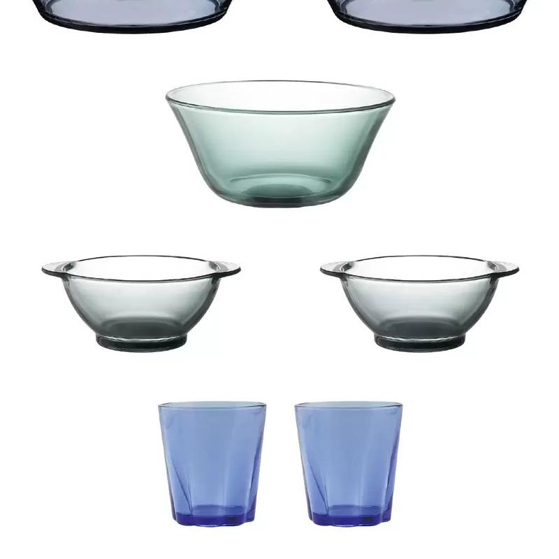 PYREX（パイレックス） カラー ガラス ディナーウェア 8点 セット