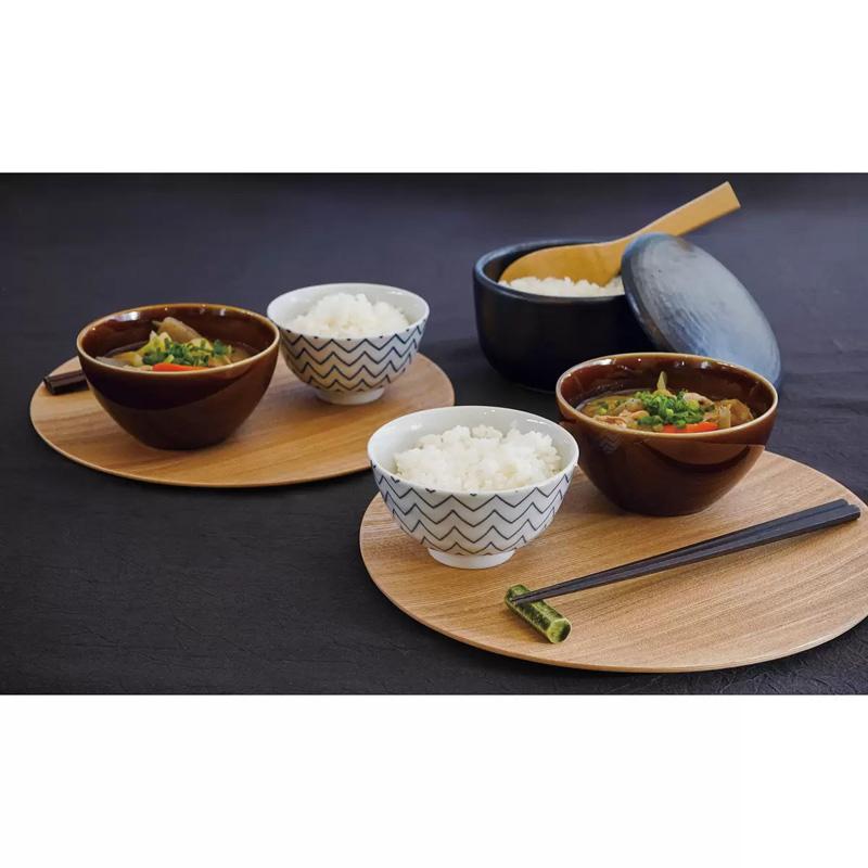 美濃焼 茶碗 汁碗 8個 セット 68288 レンジ スープ ボウル 柄 縞 波