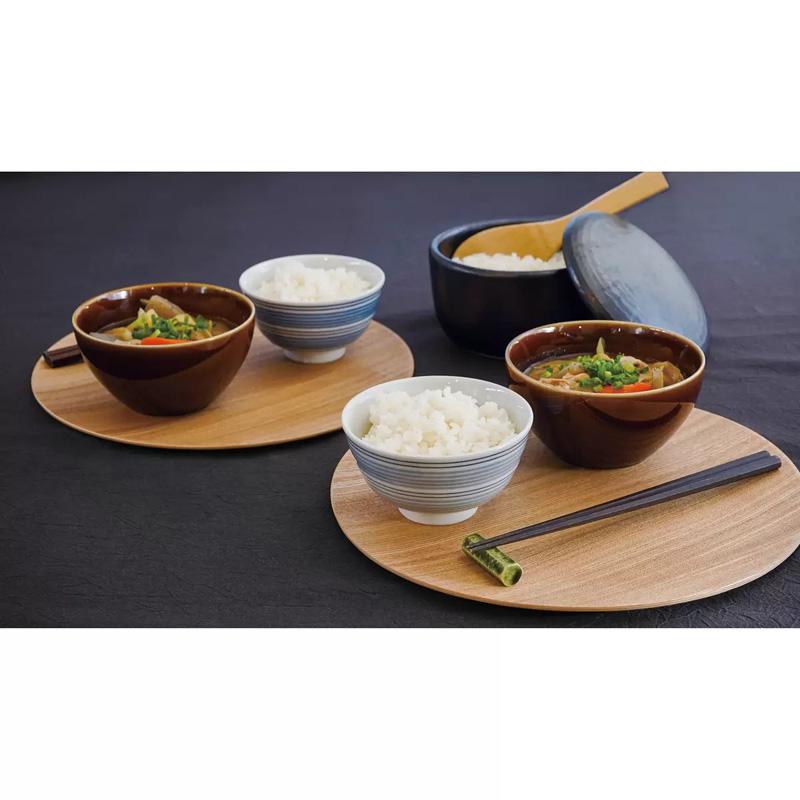 美濃焼 茶碗 汁碗 8個 セット 68288 レンジ スープ ボウル 柄 縞 波