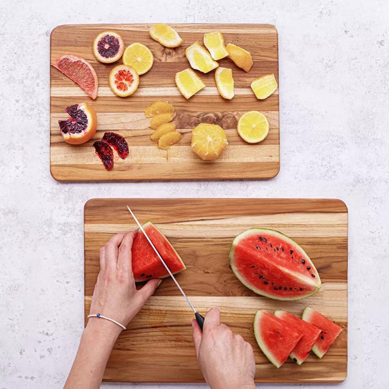 木製 カッティングボード 2枚セット 69293 まな板 チーク 湿気に強い