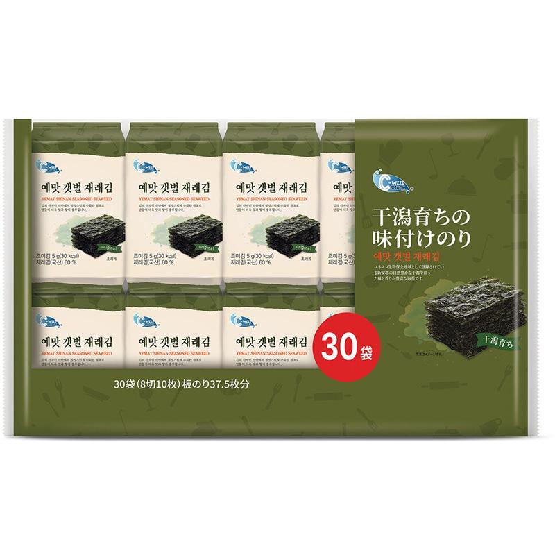 干潟育ちの味付けのり 30袋入り 69848 海苔 ごま 韓国海苔 味付け海苔
