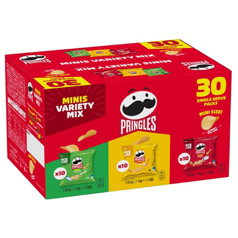 PRINGLES（プリングルズ） ミニチップス バラエティミックス 19g 30袋