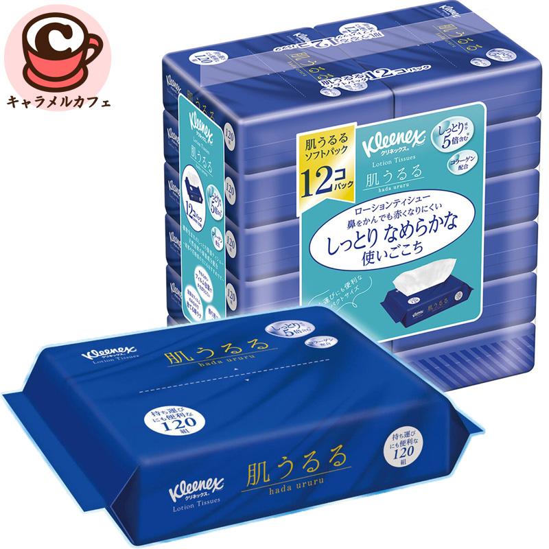 肌うるる Kleenex クリネックス ローションティッシュ 120組 12p 70461