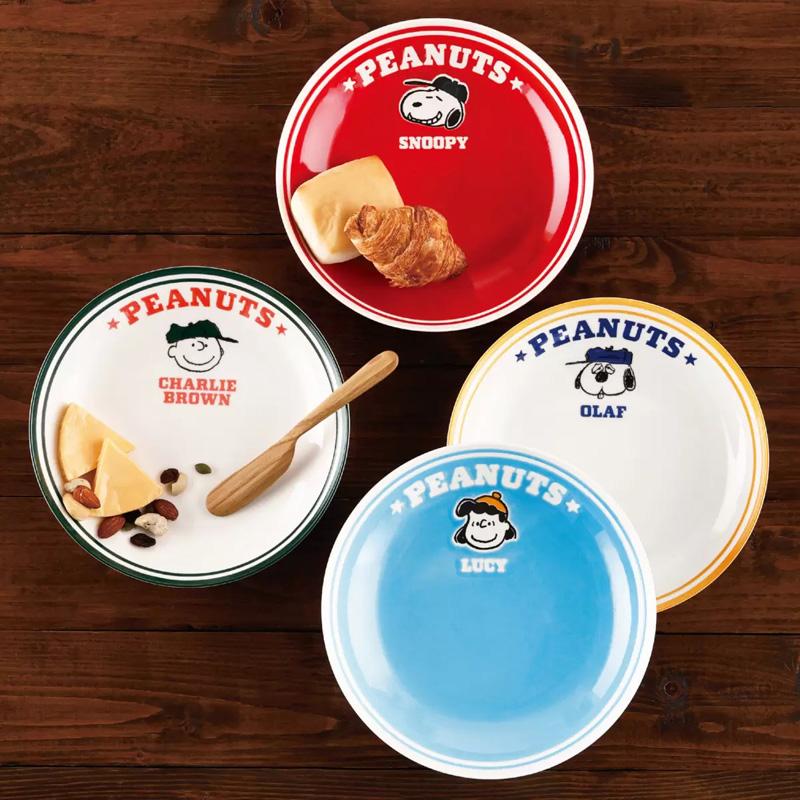 SNOOPY（スヌーピー） パスタボウル 4枚セット 21cm 70475 レンジ 食