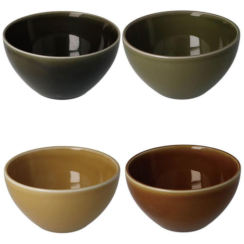 両手付き楕円スープボウル・４個　美濃焼〈新品・未使用〉 美濃焼 ボウル 4個 セット 71364 レンジ 食洗器 茶碗 汁碗 スープ