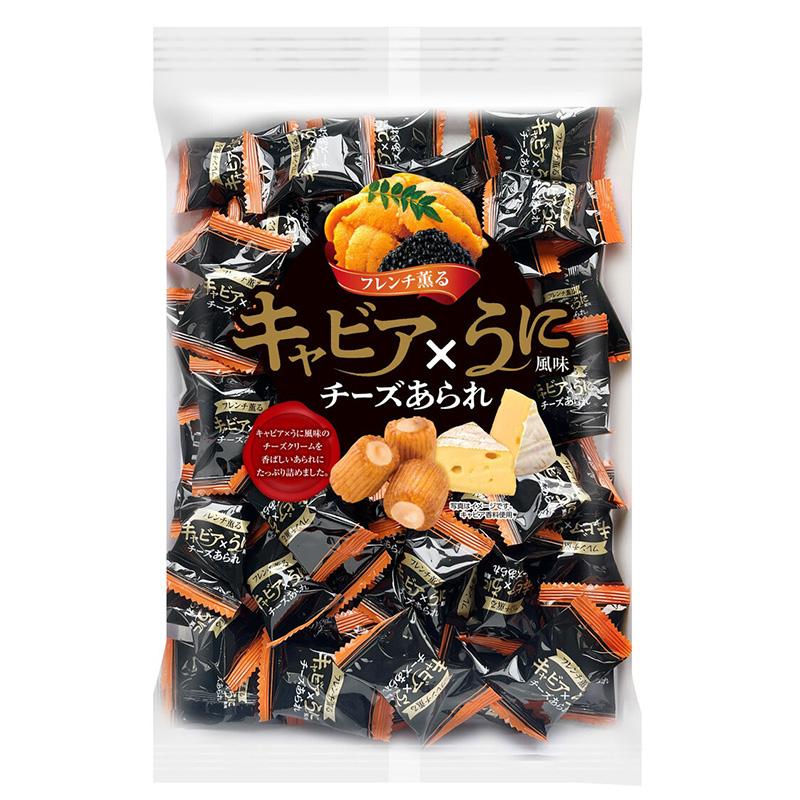 あられ*ଘ(੭*ˊᵕˋ)੭* 専用4本中の2本目 きらら キャビア X うに風味チーズあられ 200g x 3 72754 おつまみ