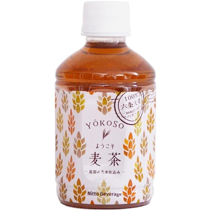 2箱セット ようこそ麦茶 280ml 48本 75890 六条大麦 黒部 名水 北アルプス ノンカフェイン ペットボトル 箱買い まとめ買い 被災時 災害時 コストコ 通販 直送 | ニットービバレッジ | 01
