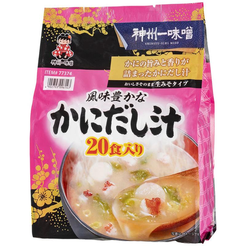 神州一味噌（Shinsyu-ichi Miso） かに汁 20食 77374 かにだし汁