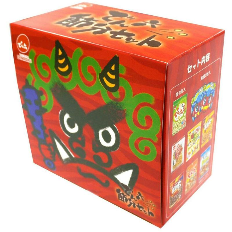 でん六 節分 セット 鬼面2枚 7種 78622 アソート お面 限定 福豆 煎り大豆 豆まき 伝統 土産 おやつ おつまみ 豆菓子 小分け 個包装 大容量 大量 お菓子 直送 | でん六 | 03