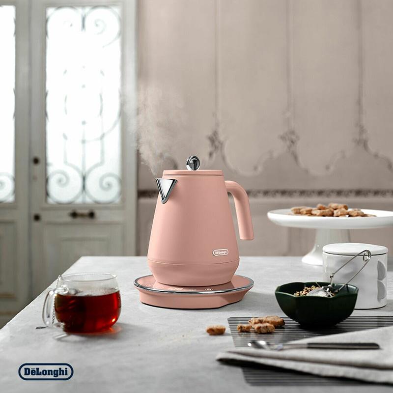 【新品未使用】デロンギ 電気ケトルエクレティカ 0.8L温度調節 保温 ピンク デロンギ（DeLonghi） De'Longhi エクレティカ 温度設定機能 電気