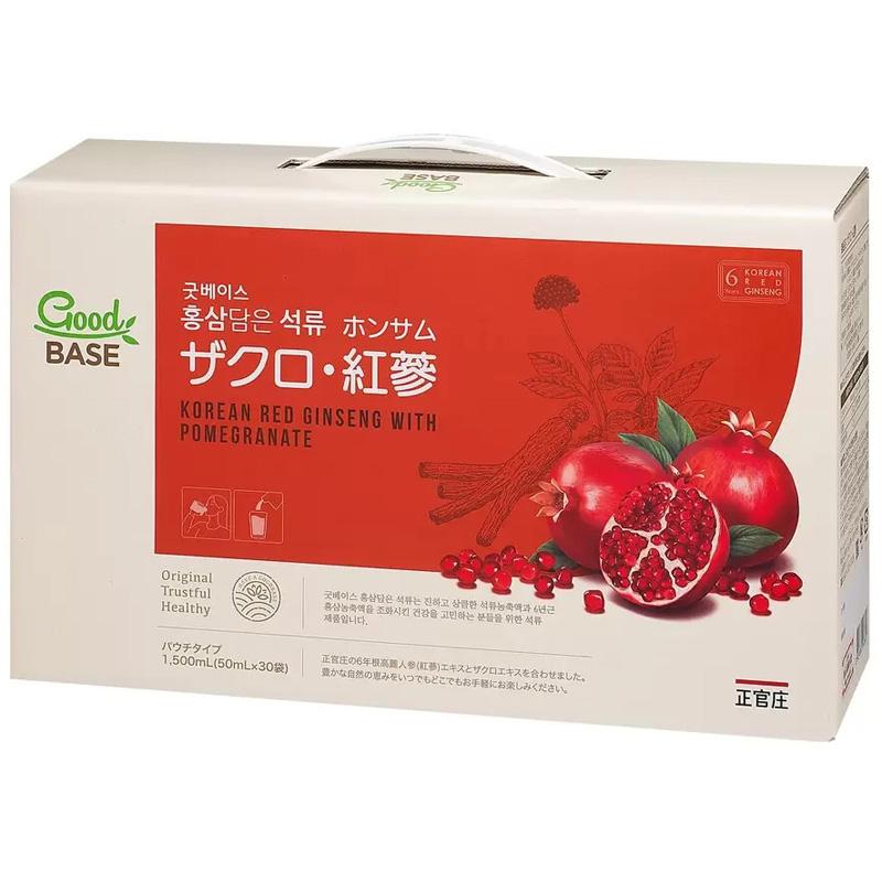 正官庄 ザクロ 紅蔘 50mL x 30包 90396 健康食品 6年根高麗紅蔘 ザクロ