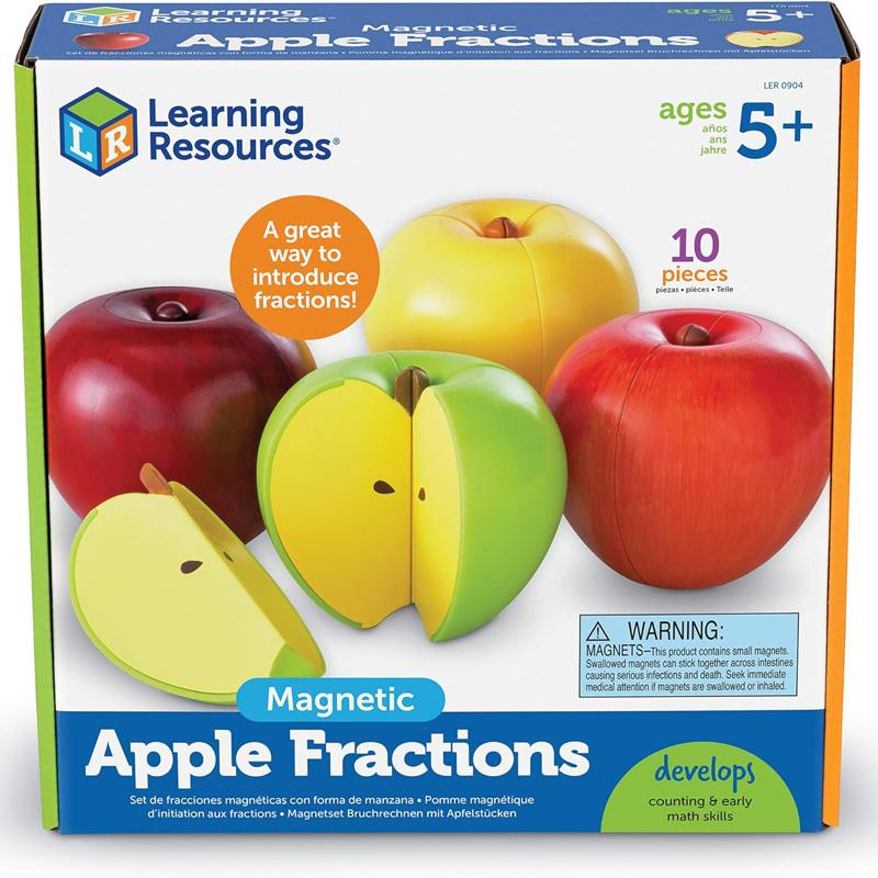 Learning Resources 切って！分けて！分数りんご LER 0904 ラーニングリソーシズ 5歳 幼児 知育玩具 理解 仕組み かわいい おもちゃ 誕生日 プレゼント 通販の画像
