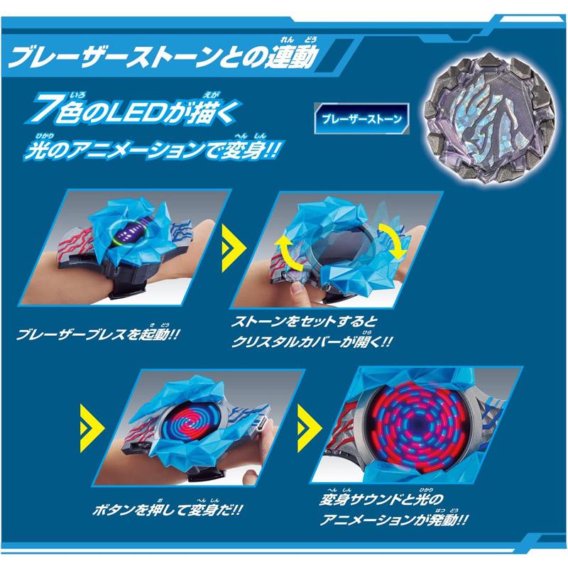 バンダイ ウルトラマンブレーザー 電光変身 DXブレーザーブレス + DXブレーザーストーン 栄光のウルトラマン + ゼロvsベリアル 最強なりきりセット BANDAIの画像